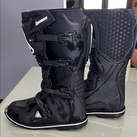 Men's Black Motocross/Dirt bike Boots - Picture 4 of 4